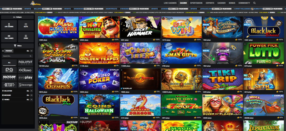 God Odds Casino UK